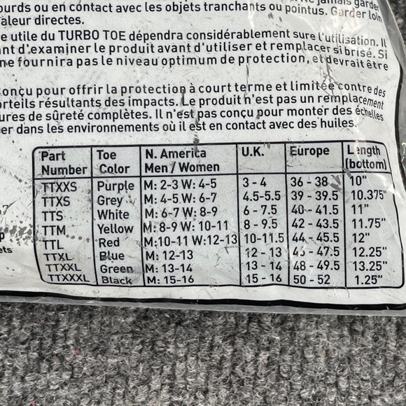 TURBOTOE Steel Toe Cap Inserts IMPACTO-Sz S-L - Picture 8 of 12